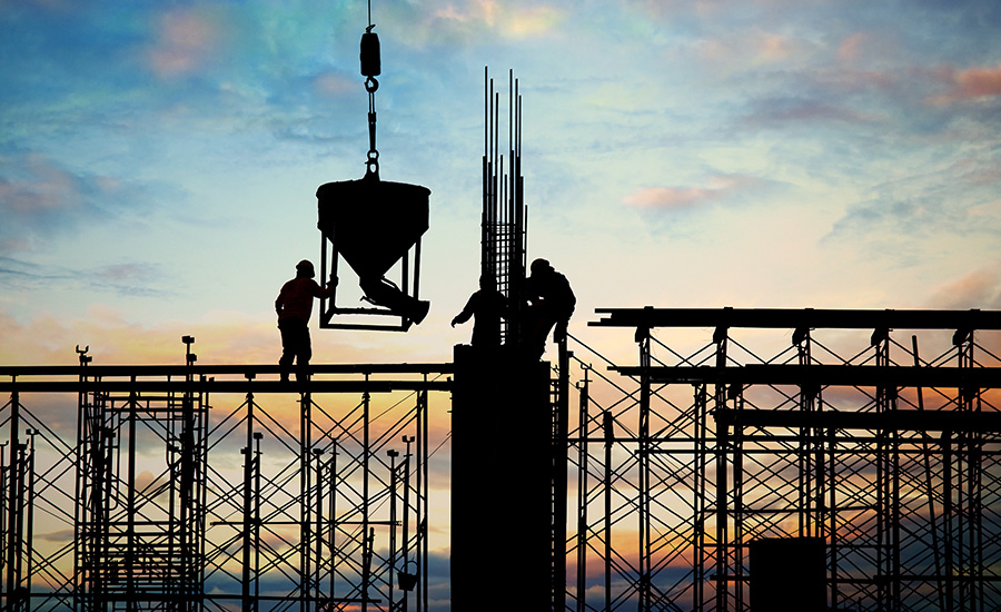 Industrial construction and infrastructure project