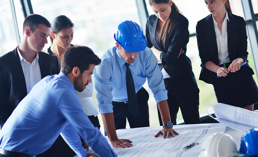 Business team planning a project